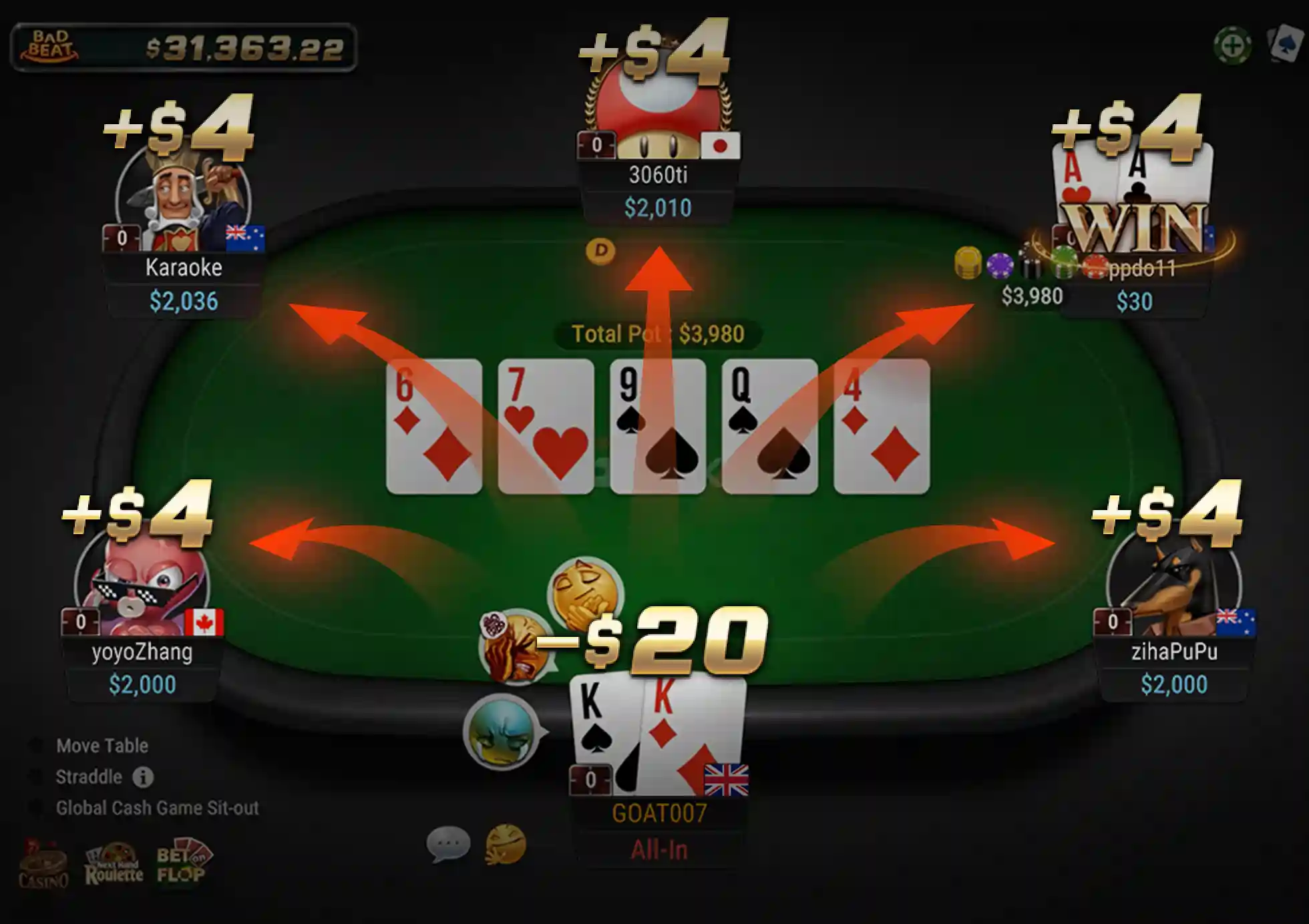 GGPoker桌面客户端与游戏内容展示